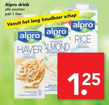 Aanbiedingen Alpro drink - Alpro Soya - Geldig van 20/08/2017 tot 26/08/2017 bij Deen Supermarkten