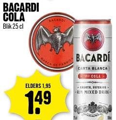 Aanbiedingen Bacardi cola - Bacardi - Geldig van 20/08/2017 tot 26/08/2017 bij Dirk III