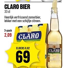 Aanbiedingen Claro bier - Huismerk - Dirk III - Geldig van 20/08/2017 tot 26/08/2017 bij Dirk III
