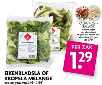 Aanbiedingen Eikenbladsla of kropsla melange - Huismerk - Deka Markt - Geldig van 20/08/2017 tot 26/08/2017 bij Deka Markt