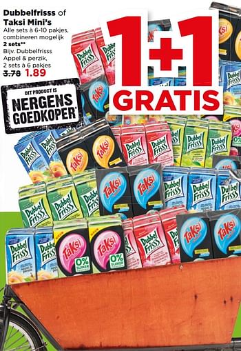 Aanbiedingen Dubbelfrisss appel + perzik - Huismerk - Plus - Geldig van 20/08/2017 tot 26/08/2017 bij Plus