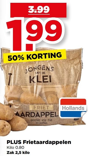 Aanbiedingen Plus frietaardappelen - Huismerk - Plus - Geldig van 20/08/2017 tot 26/08/2017 bij Plus