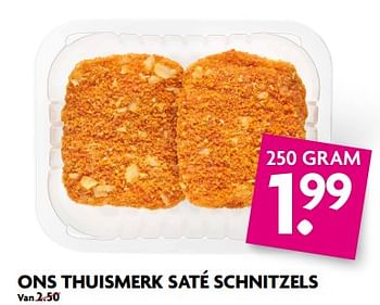 Aanbiedingen Ons thuismerk saté schnitzels - Huismerk - Deka Markt - Geldig van 20/08/2017 tot 26/08/2017 bij Deka Markt