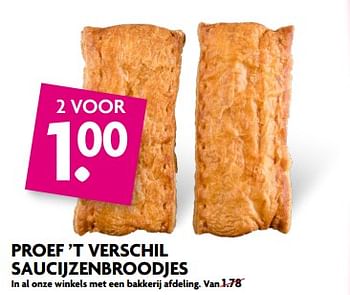Aanbiedingen Proef `t verschil saucijzenbroodjes - Huismerk - Deka Markt - Geldig van 20/08/2017 tot 26/08/2017 bij Deka Markt