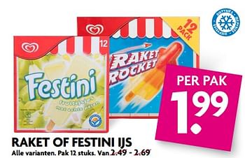 Aanbiedingen Raket of festini ijs - Ola - Geldig van 20/08/2017 tot 26/08/2017 bij Deka Markt
