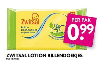 Aanbiedingen Zwitsal lotion billendoekjes - Zwitsal - Geldig van 20/08/2017 tot 26/08/2017 bij Deka Markt