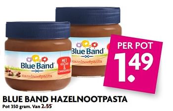 Aanbiedingen Blue band hazelnootpasta - Blue Band - Geldig van 20/08/2017 tot 26/08/2017 bij Deka Markt