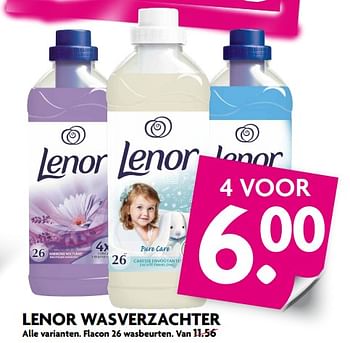 Aanbiedingen Lenor wasverzachter - Lenor - Geldig van 20/08/2017 tot 26/08/2017 bij Deka Markt