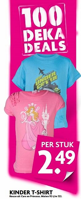 Aanbiedingen Kinder t-shirt - Huismerk - Deka Markt - Geldig van 20/08/2017 tot 26/08/2017 bij Deka Markt