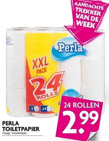 Aanbiedingen Perla toiletpapier - Perla - Geldig van 20/08/2017 tot 26/08/2017 bij Deka Markt