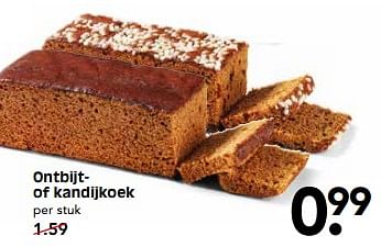 Aanbiedingen Ontbijt of kandijkoek - Huismerk - Em-té - Geldig van 20/08/2017 tot 24/08/2017 bij Em-té