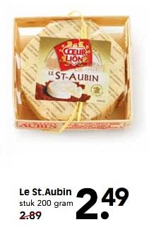 Aanbiedingen Le st.aubin - Coeur de Lion - Geldig van 20/08/2017 tot 24/08/2017 bij Em-té