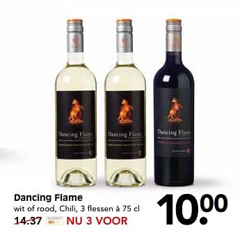 Aanbiedingen Dancing flame - Witte wijnen - Geldig van 20/08/2017 tot 24/08/2017 bij Em-té