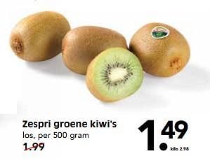 Aanbiedingen Zespri groene kiwi`s - Zespri - Geldig van 20/08/2017 tot 24/08/2017 bij Em-té