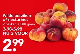 Aanbiedingen Wilde perziken of nectarines - Huismerk - Em-té - Geldig van 20/08/2017 tot 24/08/2017 bij Em-té