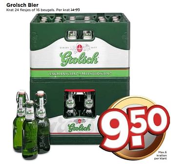 Aanbiedingen Grolsch bier - Grolsch - Geldig van 20/08/2017 tot 26/08/2017 bij Vomar