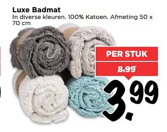 Aanbiedingen Luxe badmat - Huismerk Vomar - Geldig van 20/08/2017 tot 26/08/2017 bij Vomar