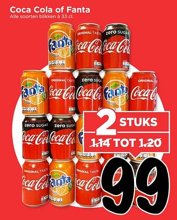 Aanbiedingen Coca cola of fanta - Huismerk Vomar - Geldig van 20/08/2017 tot 26/08/2017 bij Vomar