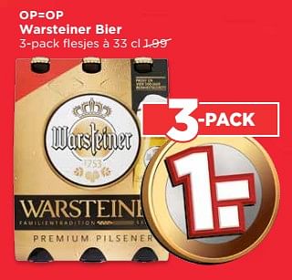 Aanbiedingen Warsteiner bier - Warsteiner - Geldig van 20/08/2017 tot 26/08/2017 bij Vomar