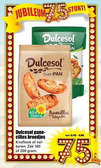 Aanbiedingen Dulcesol panecillos broodjes - Huismerk - Dirk - Geldig van 20/08/2017 tot 26/08/2017 bij Lekker Doen