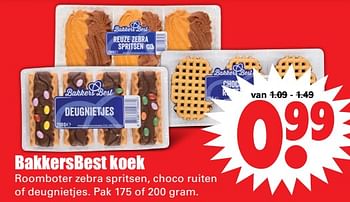 Aanbiedingen Bakkersbest koek - BakkersBest - Geldig van 20/08/2017 tot 26/08/2017 bij Lekker Doen