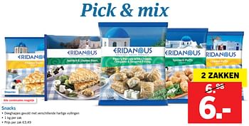 Aanbiedingen Snacks - Eridanous - Geldig van 20/08/2017 tot 27/08/2017 bij Lidl