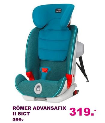 Aanbiedingen Römer advansafix ii sict - Romer - Geldig van 20/08/2017 tot 10/09/2017 bij Baby & Tiener Megastore