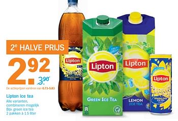 Aanbiedingen Lipton ice tea - Lipton - Geldig van 21/08/2017 tot 27/08/2017 bij Albert Heijn