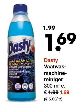 Aanbiedingen Dasty vaatwasmachinereiniger - Dasty - Geldig van 21/08/2017 tot 02/09/2017 bij Wibra