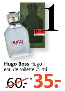 Aanbiedingen Hugo boss hugo eau de toilette - Hugo Boss - Geldig van 21/08/2017 tot 27/08/2017 bij Etos