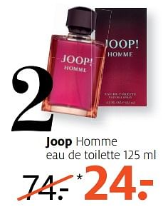 Aanbiedingen Joop homme eau de toilette - Joop! - Geldig van 21/08/2017 tot 27/08/2017 bij Etos