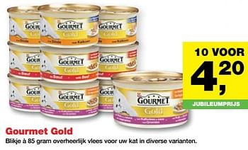 Aanbiedingen Gourmet gold - Purina - Geldig van 21/08/2017 tot 03/09/2017 bij Jumper