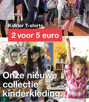 Aanbiedingen Kinder t-shirts - Huismerk - Zeeman  - Geldig van 19/08/2017 tot 26/08/2017 bij Zeeman
