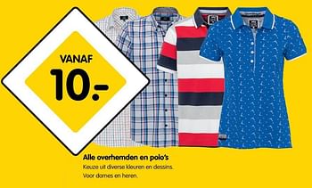 Aanbiedingen Alle overhemden en polo`s - Huismerk - ANWB - Geldig van 21/08/2017 tot 03/09/2017 bij ANWB