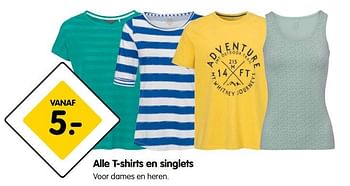 Aanbiedingen Alle t-shirts en singlets - Huismerk - ANWB - Geldig van 21/08/2017 tot 03/09/2017 bij ANWB