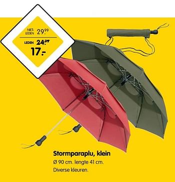 Aanbiedingen Stormparaplu, klein - Huismerk - ANWB - Geldig van 21/08/2017 tot 03/09/2017 bij ANWB