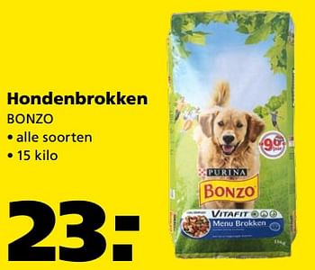 Aanbiedingen Hondenbrokken bonzo - Bonzo - Geldig van 21/08/2017 tot 03/09/2017 bij Ranzijn