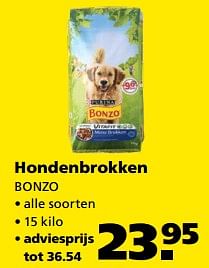 Aanbiedingen Hondenbrokken bonzo - Bonzo - Geldig van 21/08/2017 tot 04/09/2017 bij Ranzijn