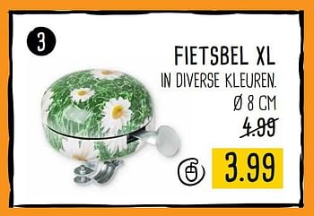 Aanbiedingen Fietsbel xl in diverse kleuren - Huismerk - Xenos - Geldig van 21/08/2017 tot 03/09/2017 bij Xenos