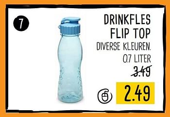 Aanbiedingen Drinkfles flip top - Huismerk - Xenos - Geldig van 21/08/2017 tot 03/09/2017 bij Xenos