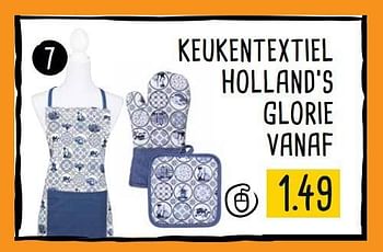 Aanbiedingen Keukentextiel holland`s glorie vanaf - Huismerk - Xenos - Geldig van 21/08/2017 tot 03/09/2017 bij Xenos