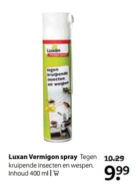 Aanbiedingen Luxan vermigon spray - Luxan - Geldig van 21/08/2017 tot 10/09/2017 bij Boerenbond