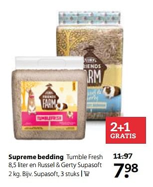Aanbiedingen Supreme bedding - Huismerk- Boerenbond - Geldig van 21/08/2017 tot 10/09/2017 bij Boerenbond