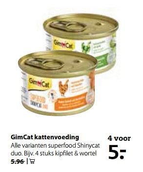Aanbiedingen Gimcat kattenvoeding - Gim Cat - Geldig van 21/08/2017 tot 10/09/2017 bij Pets Place