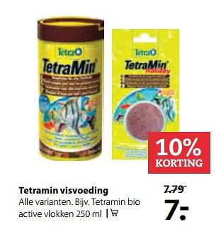 Aanbiedingen Tetramin visvoeding - Tetra - Geldig van 21/08/2017 tot 10/09/2017 bij Pets Place