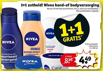Aanbiedingen Nivea hand-of bodyverzorging - Nivea - Geldig van 22/08/2017 tot 27/08/2017 bij Kruidvat