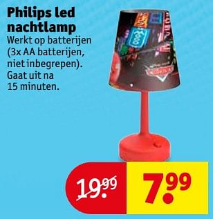 Aanbiedingen Philips led nachtlamp - Philips - Geldig van 22/08/2017 tot 27/08/2017 bij Kruidvat