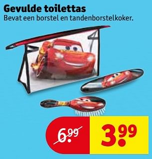 Aanbiedingen Gevulde toilettas - Disney - Geldig van 22/08/2017 tot 27/08/2017 bij Kruidvat
