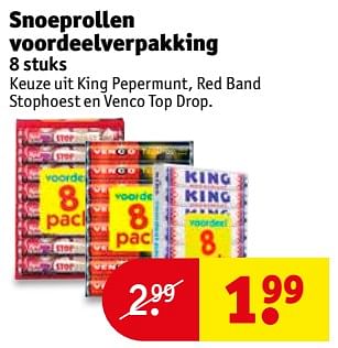 Aanbiedingen Snoeprollen voordeelverpakking - Venco - Geldig van 22/08/2017 tot 27/08/2017 bij Kruidvat