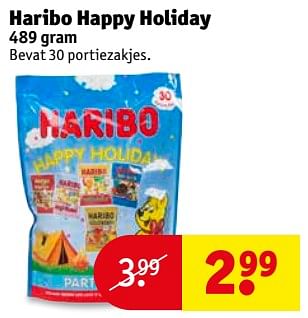 Aanbiedingen Haribo happy holiday - Haribo - Geldig van 22/08/2017 tot 27/08/2017 bij Kruidvat